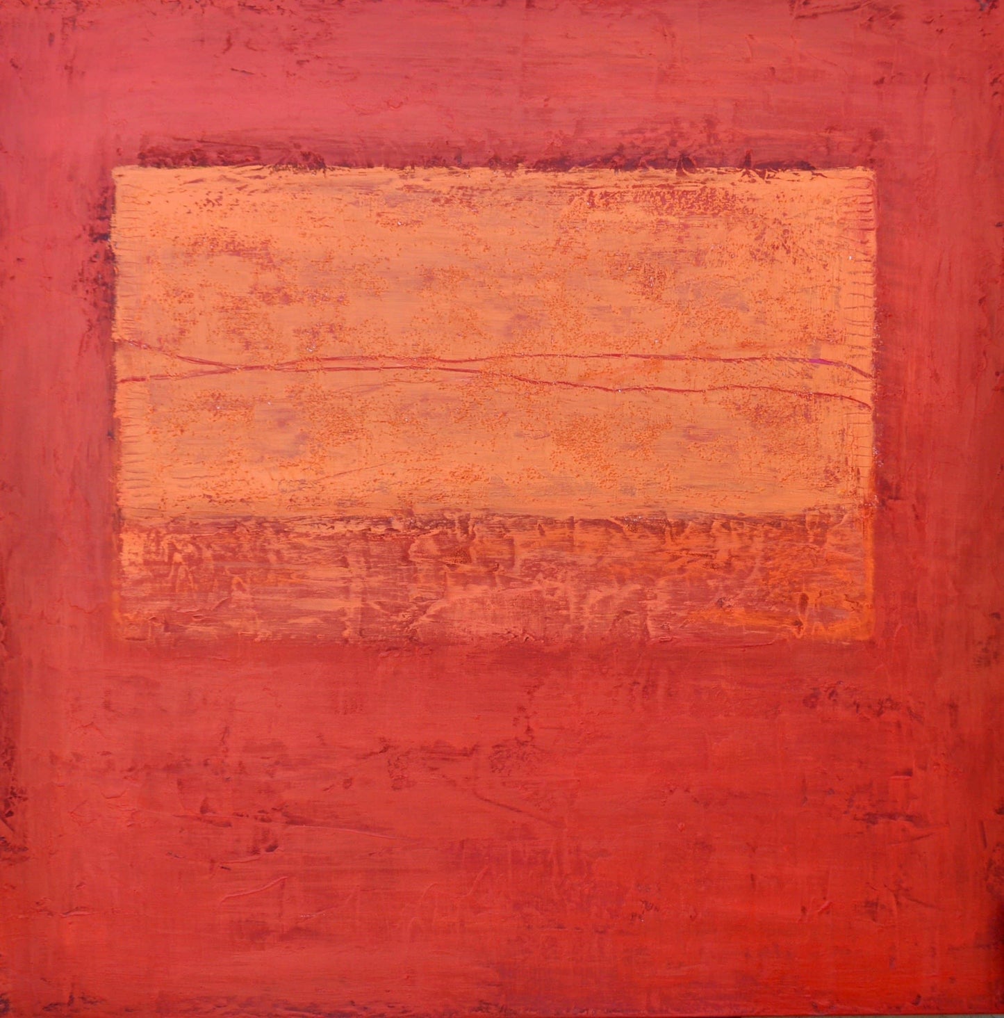 Orange Cloud Descending by Peggy Hinaekian