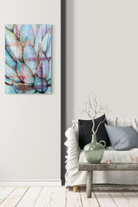 Plant Still Life Painting fits perfect with this natural inspired living room